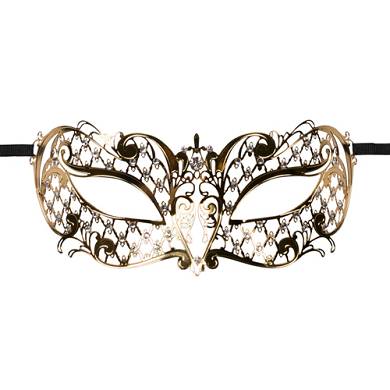 EasyToys ? Venezianische Maske aus Metall in Gold
