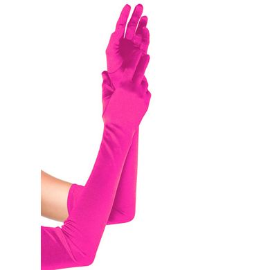 Leg Avenue Satin-Handschuhe lang pink Gr.S-L