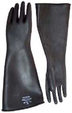 Gummihandschuhe schwarz Large