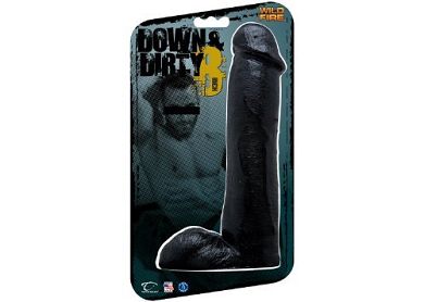 Wildfire Down&Dirty 8 Inch Topco Dildo schwarz mit Standfuß 20.3cm einführb