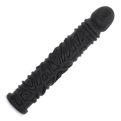 Langer Analdildo Schwarz 28 cm