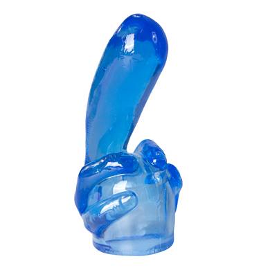 Mittelfinger-Aufsatz in Blau