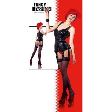 Straps-Korsett Latex Look
