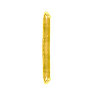 Doppeldildo ca.41x3.5cm Gelb