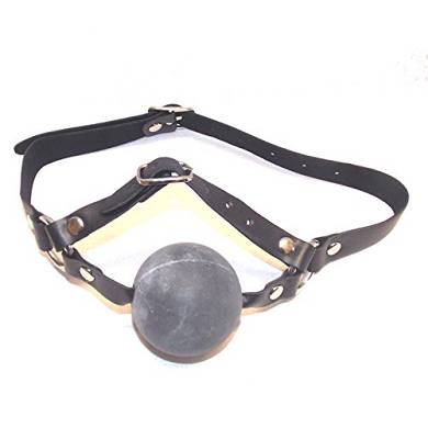 Two Belt Fire Ball Gag Chin Harness Gag Prop.Mundknebel Fetish Fantasy Bondage Sm BDSM Sex