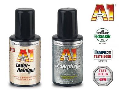 Dr. WACK CHEMIE A1 Lederpflegeset mit hochwertigem Microfasertuch
