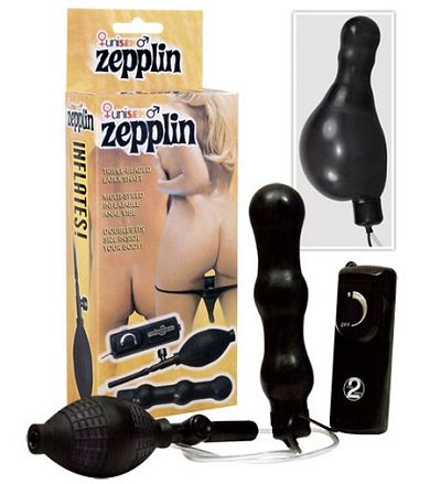 Pumpbarer Anal Vibrator -Unisex Zeppelin- (14,5cm)