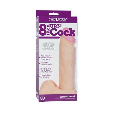 Doc Johnson - Vac-U-Lock Ur3 Cock - 8 inch - black