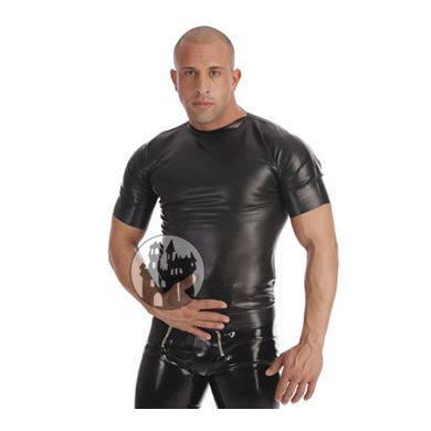 Latex T-Shirt mit kurzen rmeln