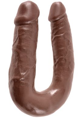 34,6 x 4 cm Dildo King Cock Medium Double Trouble brown