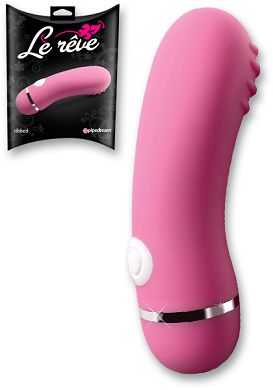 Le Reve RIBBED Auflege-Vibrator pink