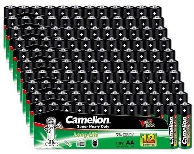 10x 12er (120 Stück) CAMELION Super Heavy Duty AA MIGNON R6P UM3 1,5V BATTERIEN