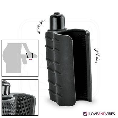 Genoppter Handmasturbator mit Vibration