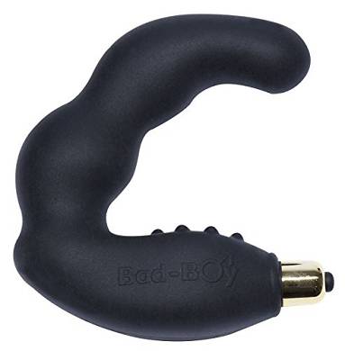 ROCKS OFF Bad-Boy 7 Silikon-Vibrator in schwarz