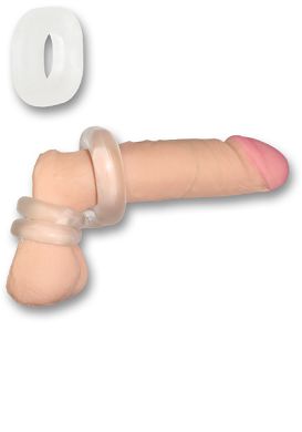 Sport FuXXer Boner Kit - Cockring mit Ballstretcherringen clear