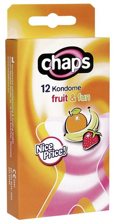 Ritex Kondome Chaps - mit Fruchtaromen - Inhalt: 12 Stck