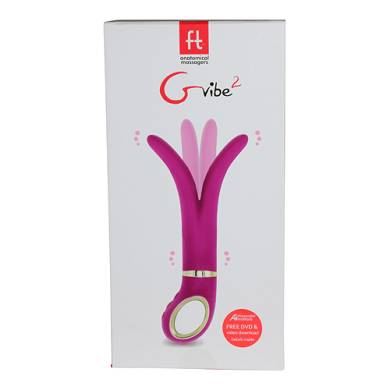 Vibrator in Violett mit 2 Enden aus Silikon