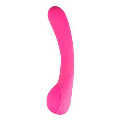 Beeindruckender Vibrator aus Silikon in Pink