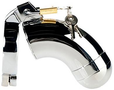 Roestvrij staal Male Chastity Device - Removable Cover - Stainless Steel. 1er Pack (1 x 1
