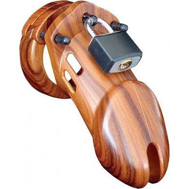 CB-6000 Keuschheitskäfig - Holz - 35 mm