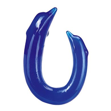 Double Ended Dolphin blau, 31 cm, D: 23-30 mm