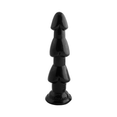 Three Butt Plug S schwarz 22 x 5,5 cm