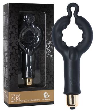 Blauer Penisring-Vibrator mit 7 Vibrationsmodi