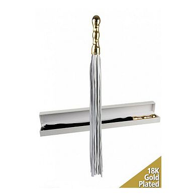 Luxus Peitsche Weiss 18K Gold