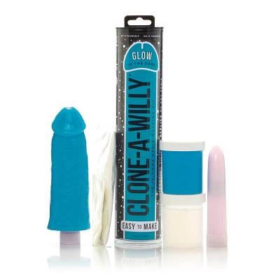 Clone A Willy Glow in the Dark Blue - mit Vibration