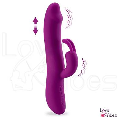 Rabbit-Vibrator/Pulsator mit Stofunktion