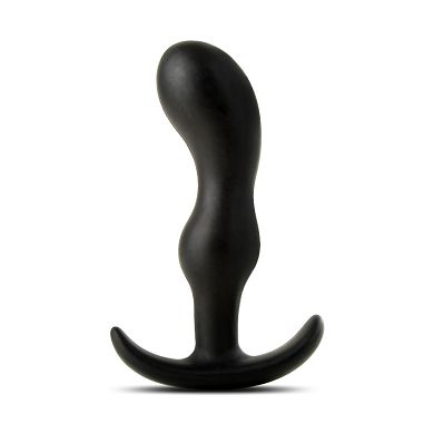 Silikon Prostatastimulator - schwarz - medium