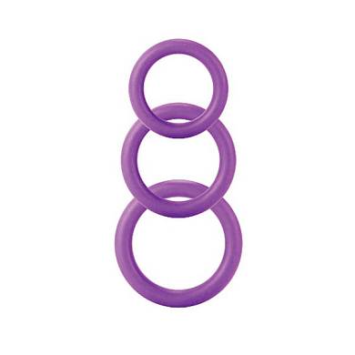 Twiddle Rings in Violett in 3 Gren