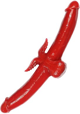 40 x4,5 cm TSX TROJAN Doppeldildo red