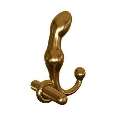 Glasdildo goldener Henkel 15,2 x 3,1 cm