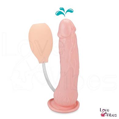 Naturdildo mit Spritzfunktion