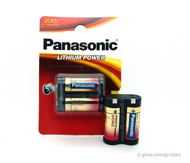 3x 2CR5 2CR5M PANASONIC Foto-Batterien Lithium 6V NEU