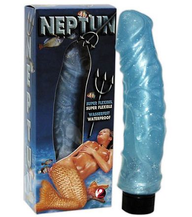Jelly Glitzer Vibrator -Neptun- (22,5cm)