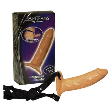 19 x 4 cm Strap-On Orgasmus Rider - Latex Umschnalldildo