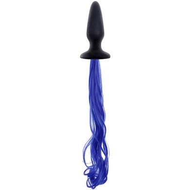 10 x 3,2 cm Unicorn Tails Buttplug blue