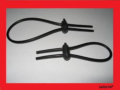 2x leitfähiger Schlauch Schlinge TENS ESTIM EMS Elektrode für Reizstrom Gerät