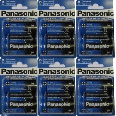 24 x PANASONIC BATTERIE D R20 BATTERIEN XL 1,5V LR20 MONO ZELLEN