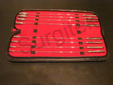 BAKES Rosebud Urethral Sound Dilator Erweiterer/Erweiterungs Set 8 Stück Silber