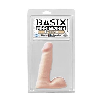 Basix 152 mm Dong with balls - Flesh (Dildos Nicht Vibrierend)