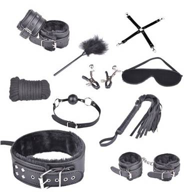 SUMERSHA 10 pcs Sex Werkzeuge Unter Bett Restraint System Handfessel Fußfesseln Peit