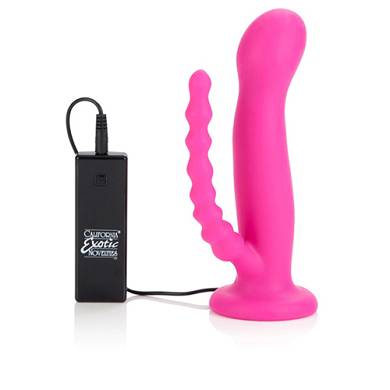 Silicone Love Rider Double Rider mit 10 Funktionen in Pink