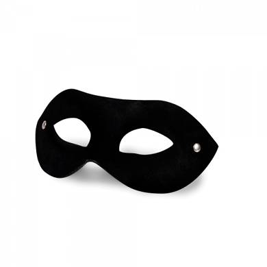 Leder-Augenmaske - in Schwarz