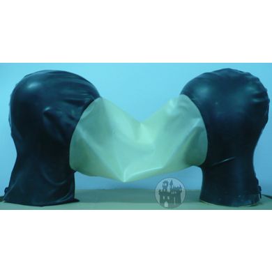 Latex Zwillings-Masken mit Vakuum-Effekt