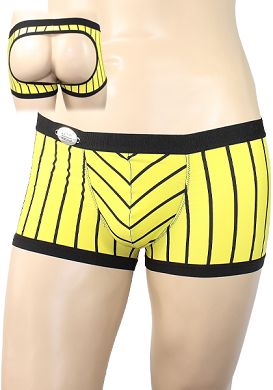 Eros Veneziani Herren Boxer-Jocks in gelb/schwarz gestreift
