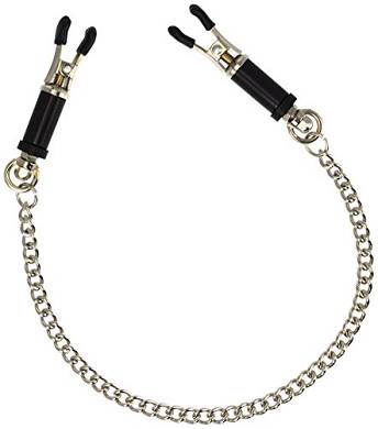Erotic Fashion ra7833 Nippelklammern. Silber Metall justierbar. 1er-Pack (1 x 1 Stück