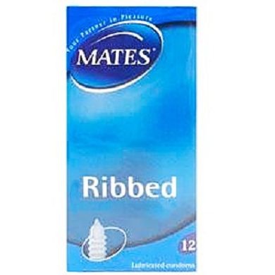 Mates Ribbed 1 Kondom